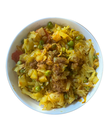 Cabbage Matar