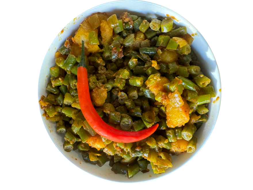 Beans Aloo — homemade Indian dish from The Curry Creations, New Jersey