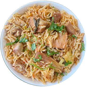 Kathal Biryani – included in the 12 meal plan from The Curry Creations